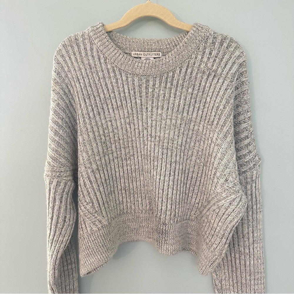 Urban Outfitters Heather Gray Knit Sweater